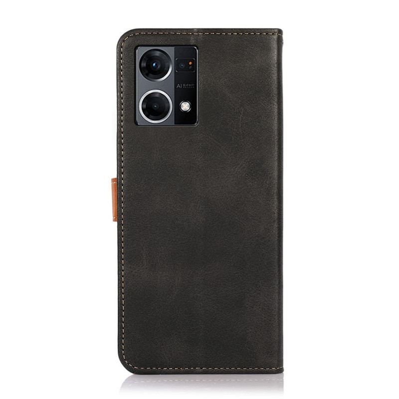 Flip Cover Oppo Reno 7 Med Khazneh-strop