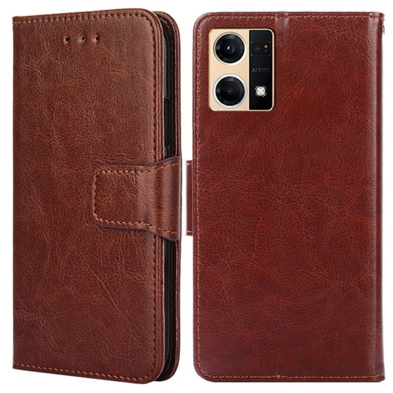 Flip Cover Oppo Reno 7 Vintage Kunstlæder