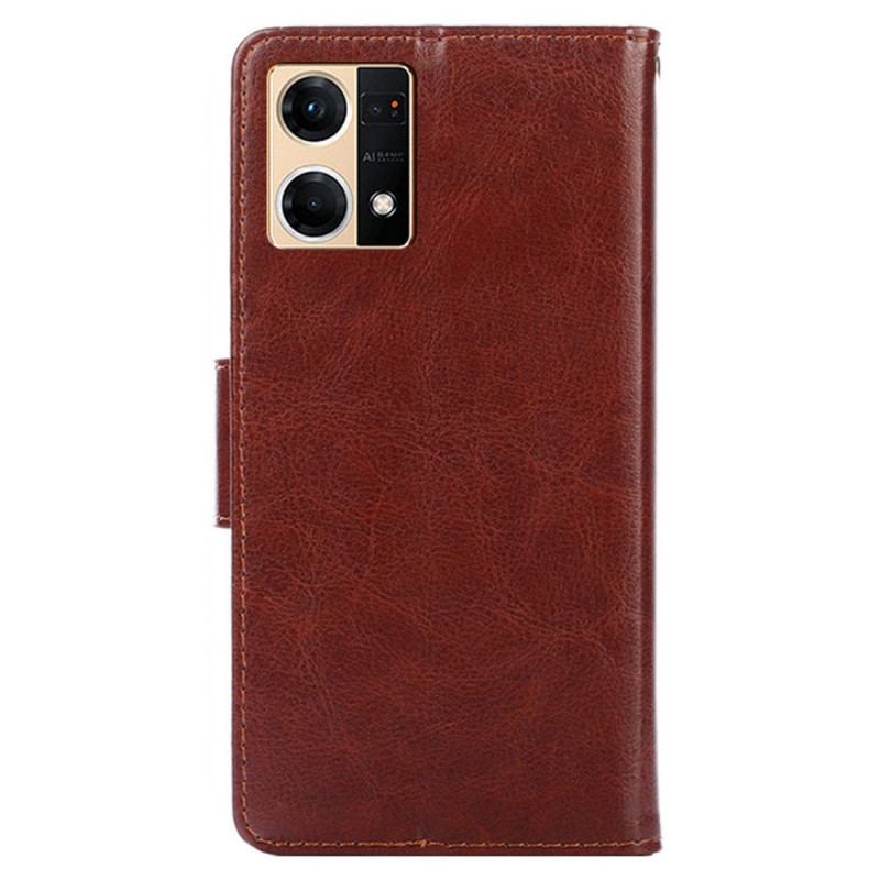 Flip Cover Oppo Reno 7 Vintage Kunstlæder