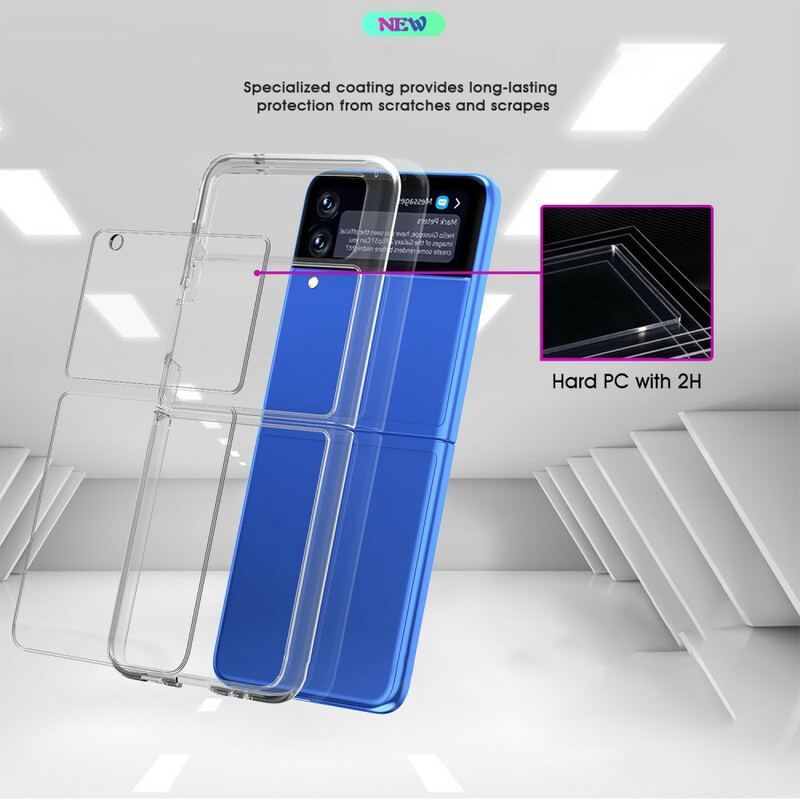 Cover Samsung Galaxy Z Flip 3 5G Flip Cover Gennemsigtig
