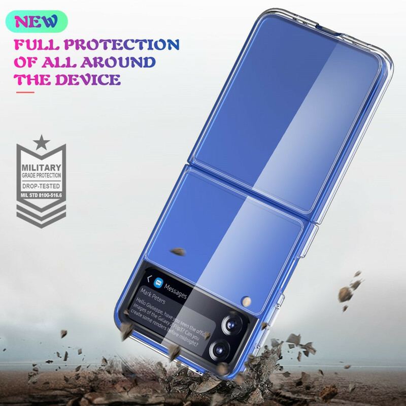 Cover Samsung Galaxy Z Flip 3 5G Flip Cover Gennemsigtig