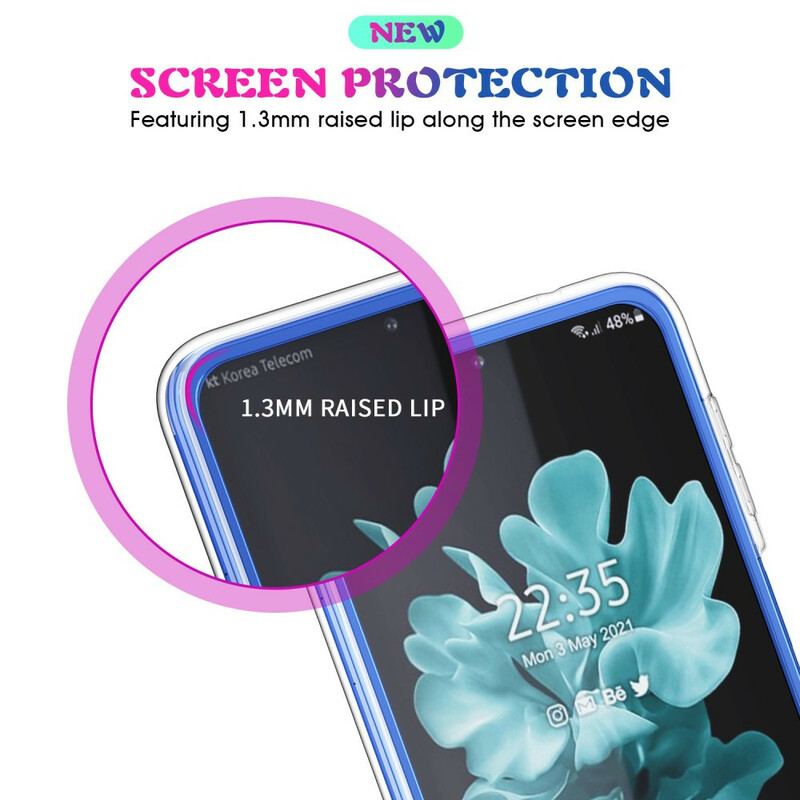 Cover Samsung Galaxy Z Flip 3 5G Flip Cover Gennemsigtig