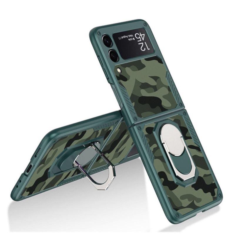 Cover Samsung Galaxy Z Flip 3 5G Flip Cover Gkk Camo Support Ring