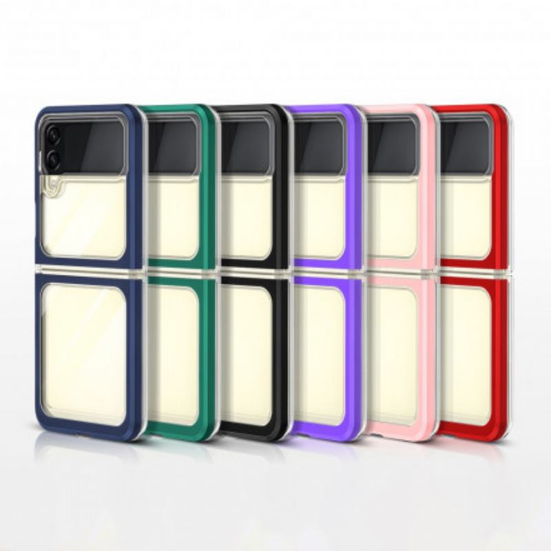 Cover Samsung Galaxy Z Flip 3 5G Flip Cover Hybrid Farvede Kanter