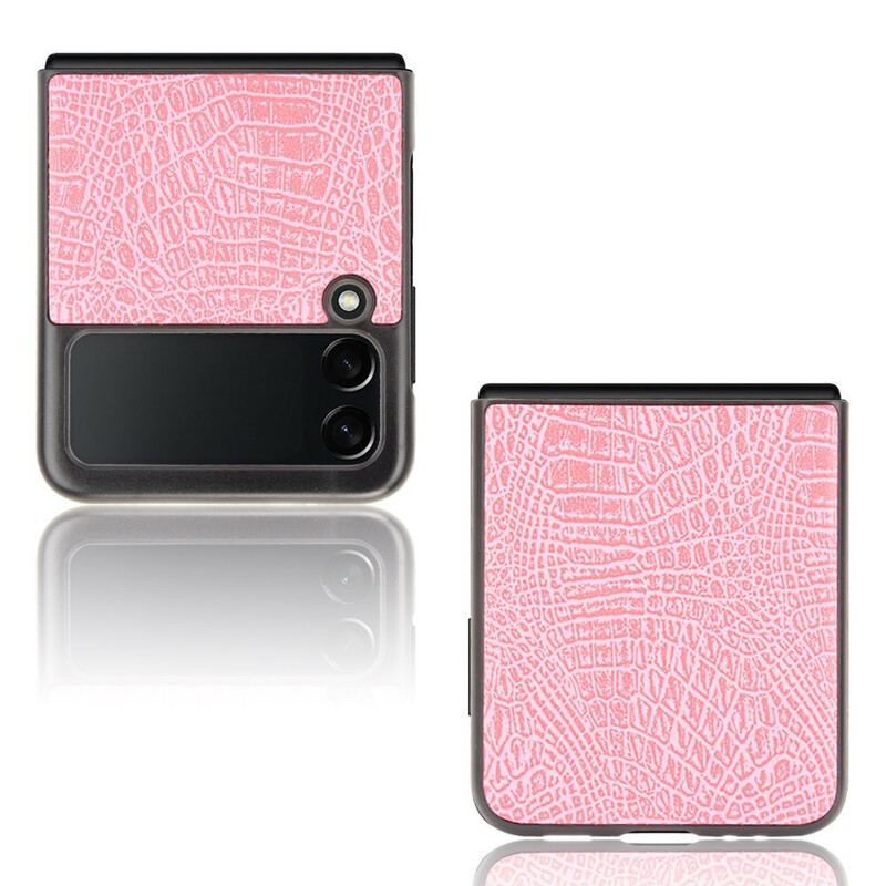 Cover Samsung Galaxy Z Flip 3 5G Flip Cover Krokodillehudseffekt