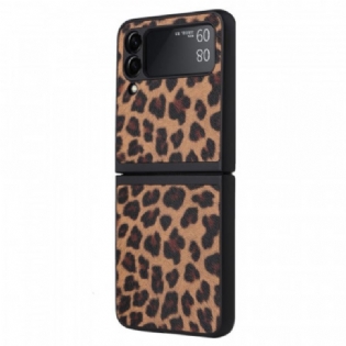 Cover Samsung Galaxy Z Flip 3 5G Flip Cover Leopard