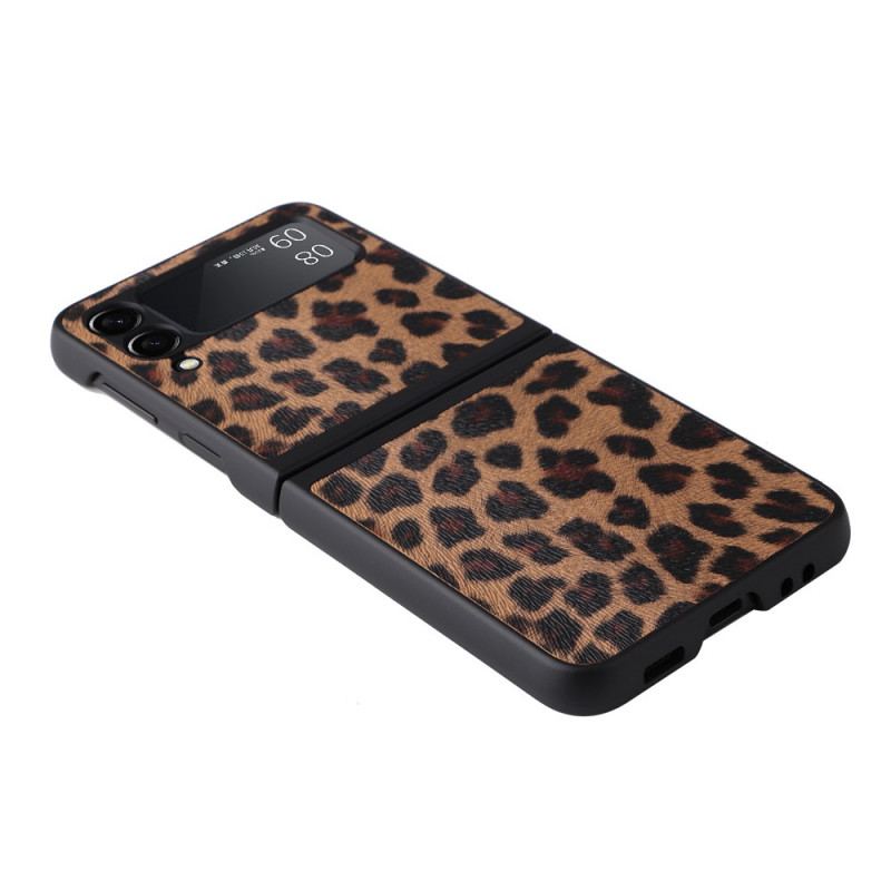 Cover Samsung Galaxy Z Flip 3 5G Flip Cover Leopard