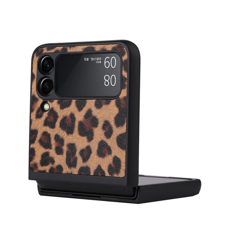 Cover Samsung Galaxy Z Flip 3 5G Flip Cover Leopard