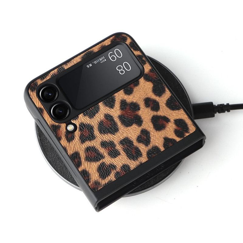 Cover Samsung Galaxy Z Flip 3 5G Flip Cover Leopard