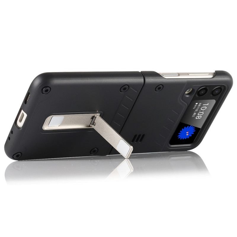 Cover Samsung Galaxy Z Flip 3 5G Flip Cover Mat Med Stativ