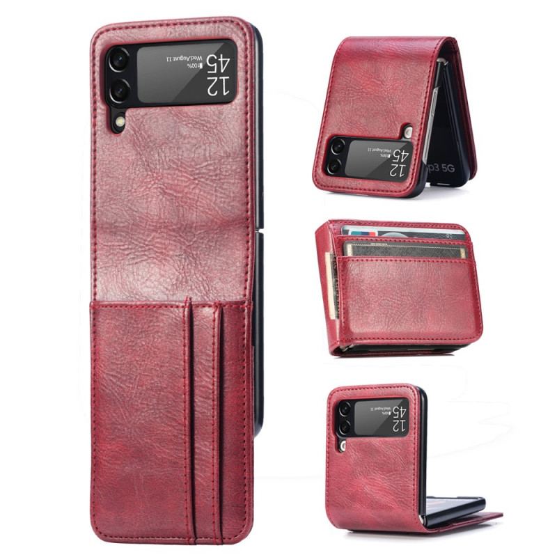 Cover Samsung Galaxy Z Flip 3 5G Punge Etui Flip Cover Stil Læder Pung