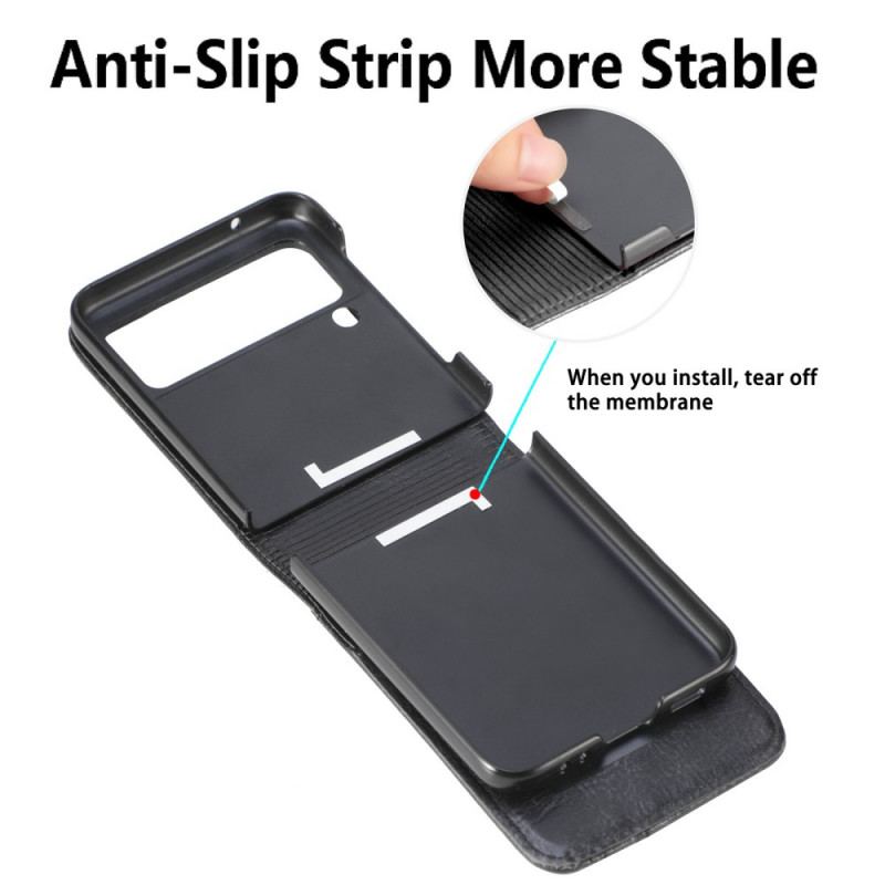 Cover Samsung Galaxy Z Flip 3 5G Punge Etui Flip Cover Stil Læder Pung