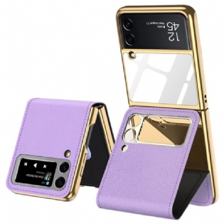 Cover Samsung Galaxy Z Flip 3 5G Flip Cover Spejl Og Aftageligt Stativ