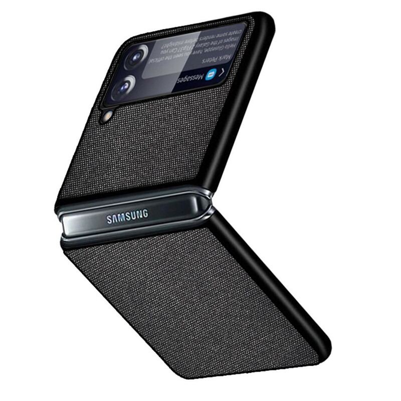 Cover Samsung Galaxy Z Flip 3 5G Flip Cover Stoftekstur