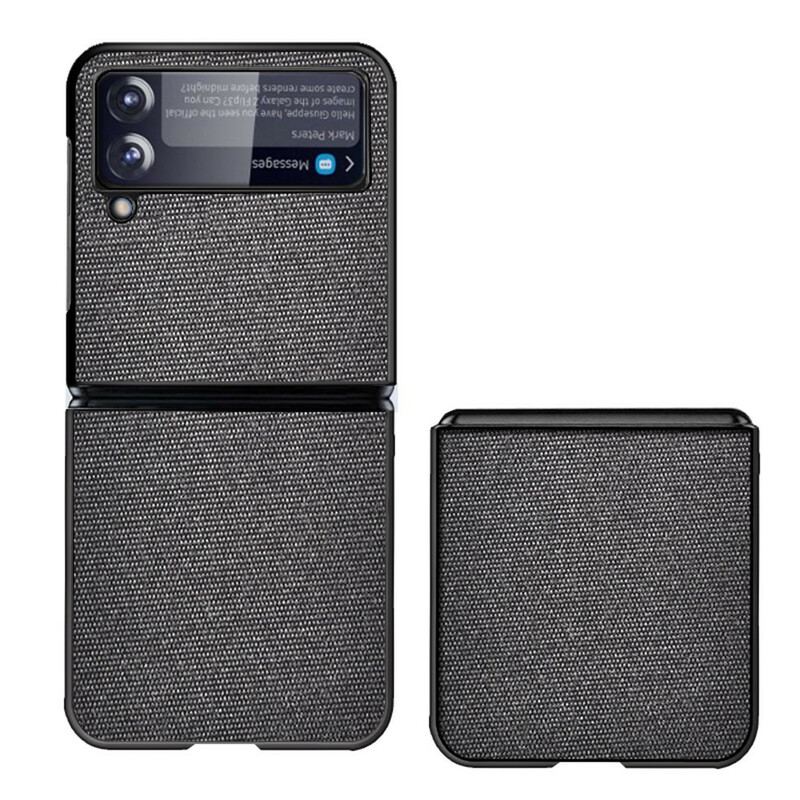 Cover Samsung Galaxy Z Flip 3 5G Flip Cover Stoftekstur