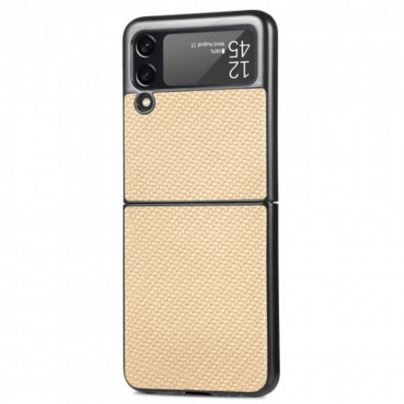 Cover Samsung Galaxy Z Flip 3 5G Flip Cover Tekstureret Kulfiber