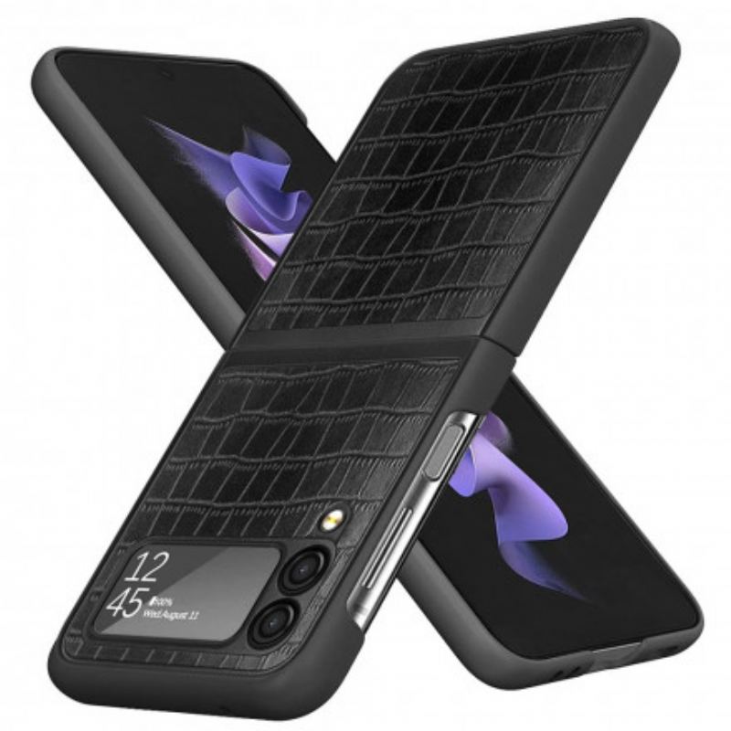 Mobilcover Samsung Galaxy Z Flip 3 5G Flip Cover Krokodillehudstil