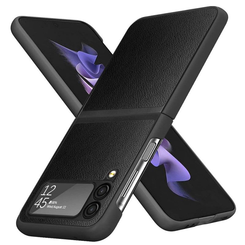 Mobilcover Samsung Galaxy Z Flip 3 5G Flip Cover Litchi Læderstil 2 Stk