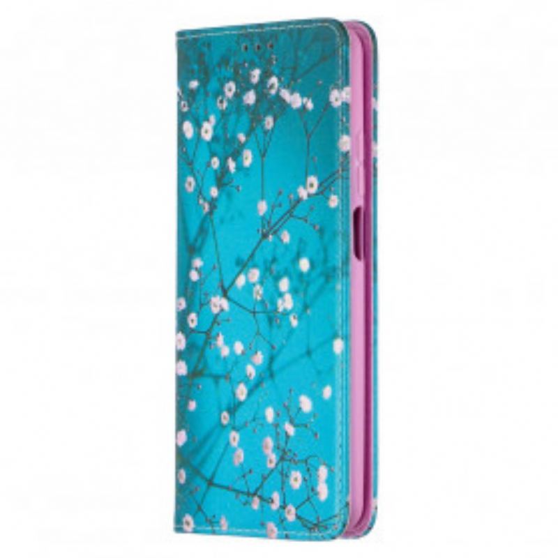 Cover Xiaomi Mi 10T Lite Flip Cover Blomstrende Grene