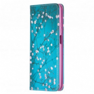 Cover Xiaomi Mi 10T Lite Flip Cover Blomstrende Grene