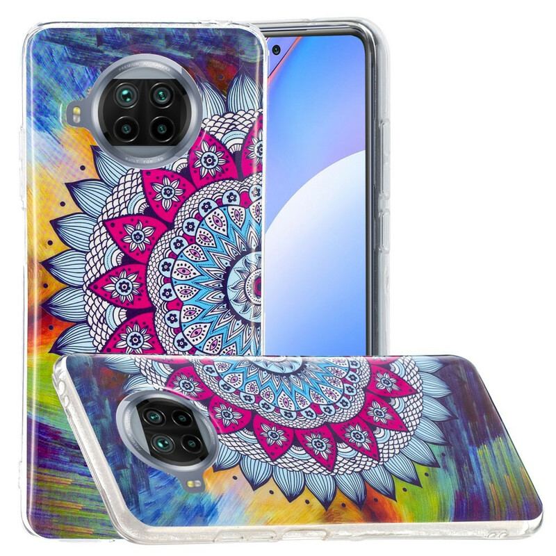 Cover Xiaomi Mi 10T Lite Fluorescerende Farverig Mandala