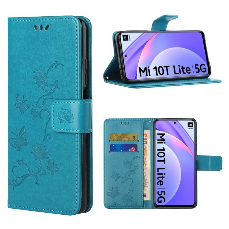 Flip Cover Xiaomi Mi 10T Lite Asiatiske Sommerfugle