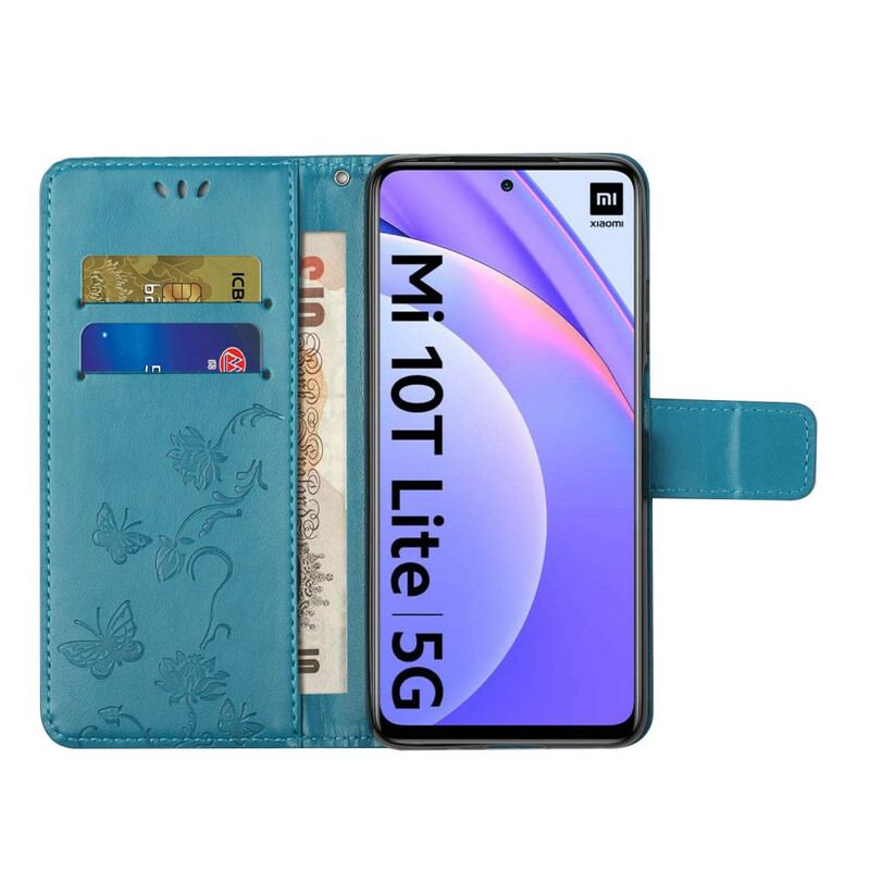 Flip Cover Xiaomi Mi 10T Lite Asiatiske Sommerfugle