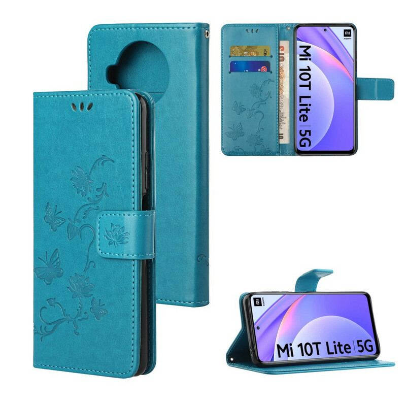 Flip Cover Xiaomi Mi 10T Lite Asiatiske Sommerfugle