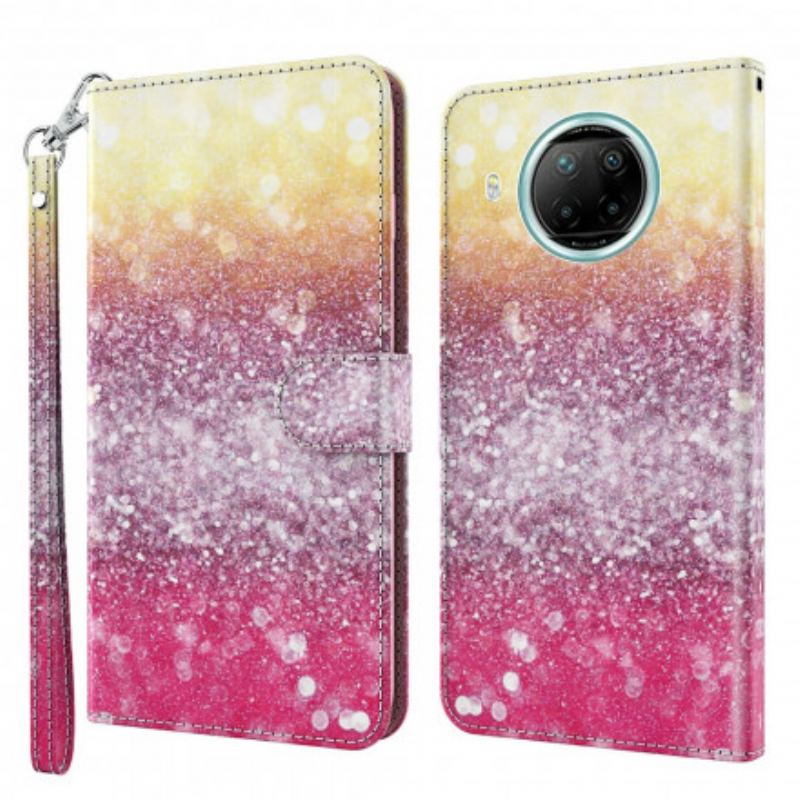 Flip Cover Xiaomi Mi 10T Lite Light Spot Glitter Magenta