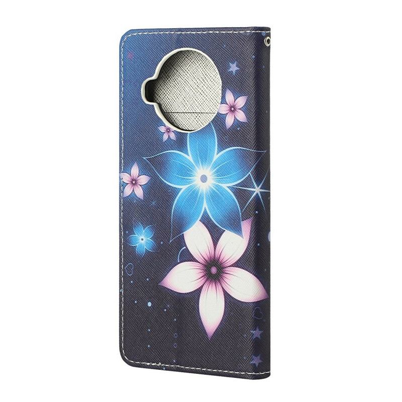 Flip Cover Xiaomi Mi 10T Lite Med Snor Lunar Strap Blomster