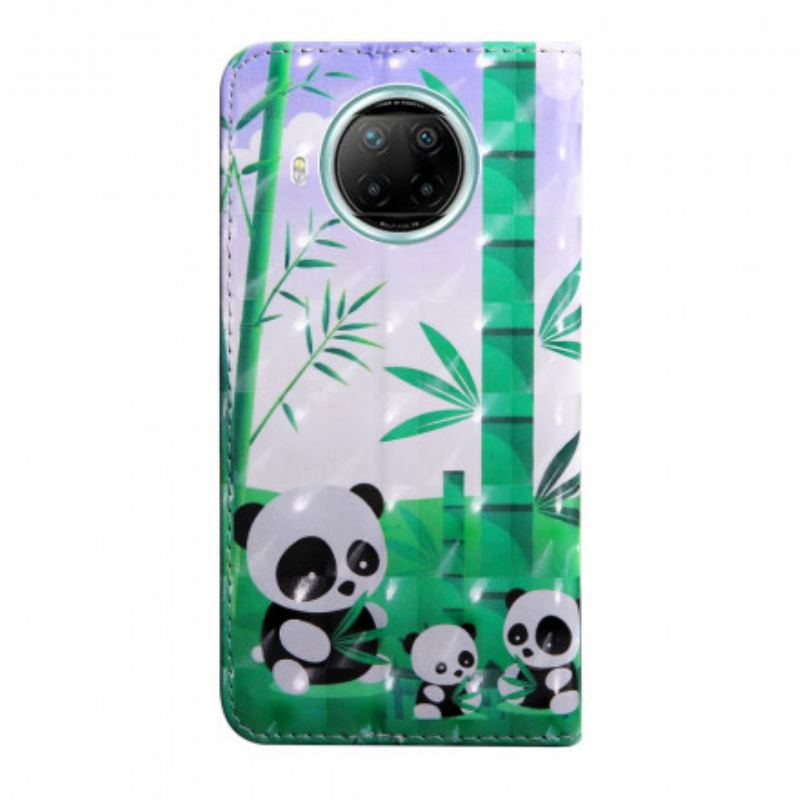 Flip Cover Xiaomi Mi 10T Lite Panda Familie