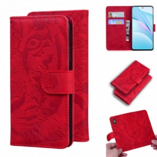 Flip Cover Xiaomi Mi 10T Lite Tiger Ansigt