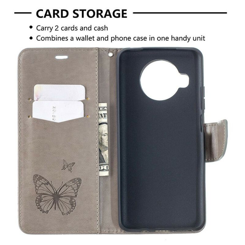 Flip Cover Xiaomi Mi 10T Lite Trykte Sommerfugle