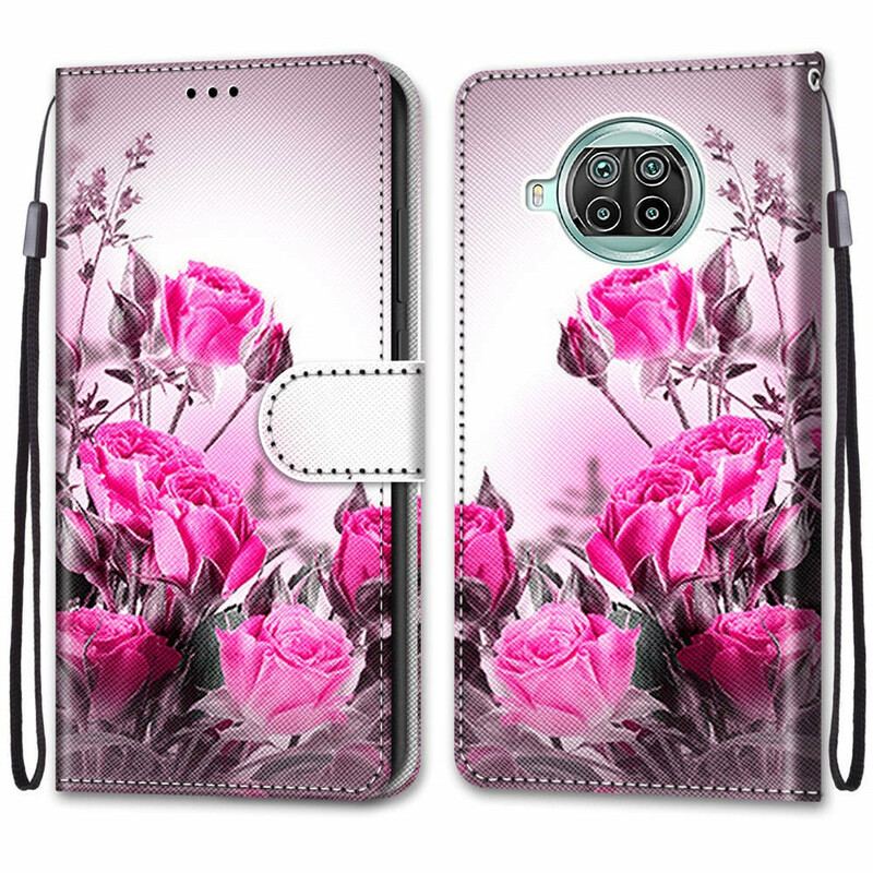 Læder Cover Xiaomi Mi 10T Lite Kun Blomster