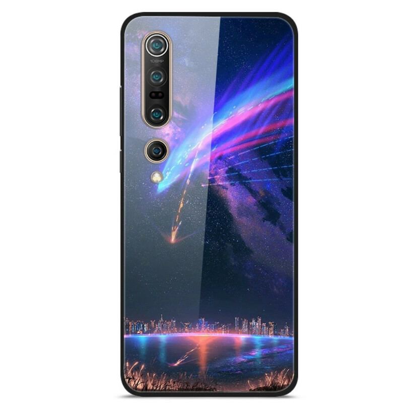 Cover Xiaomi Mi 10 / 10 Pro Galaxy Constellation Hærdet Glas