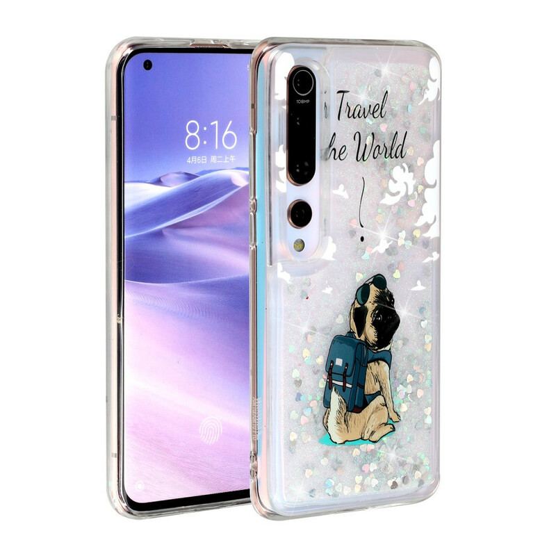 Cover Xiaomi Mi 10 / 10 Pro Glitter Hund