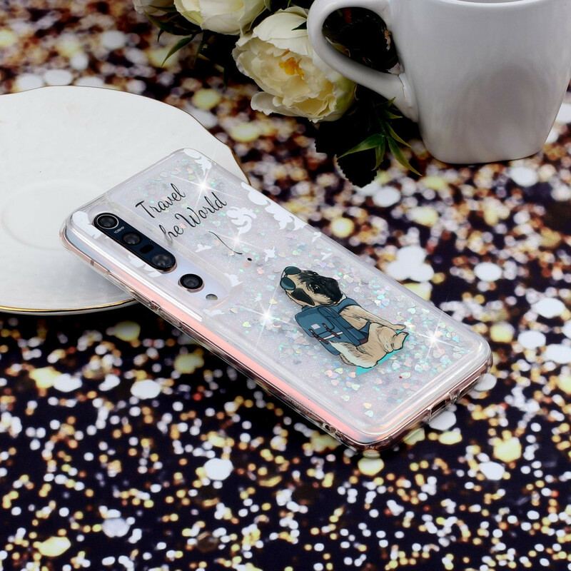 Cover Xiaomi Mi 10 / 10 Pro Glitter Hund