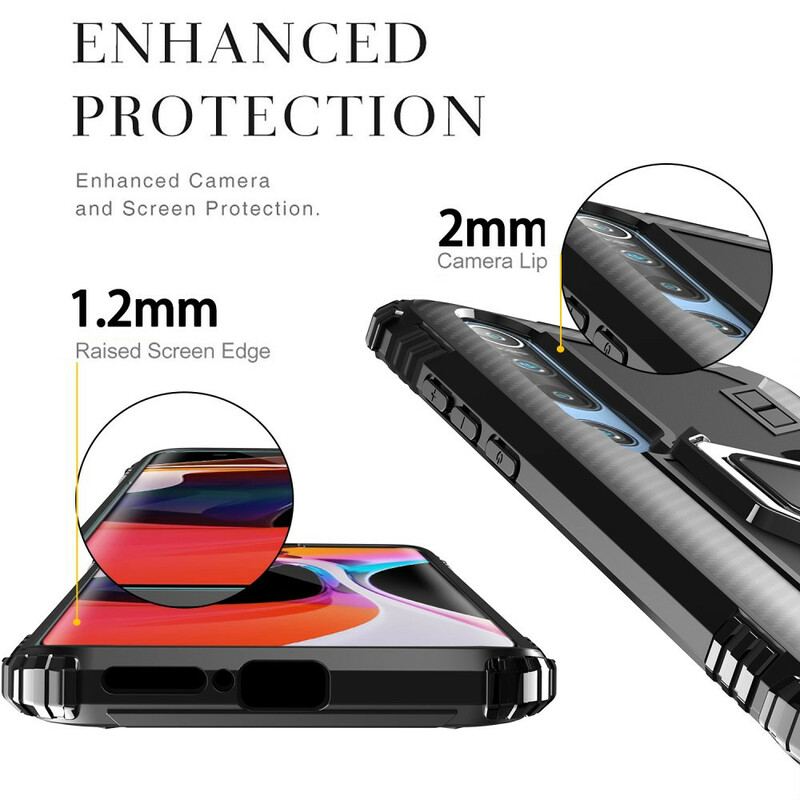 Cover Xiaomi Mi 10 / 10 Pro Ring Og Kulfiber