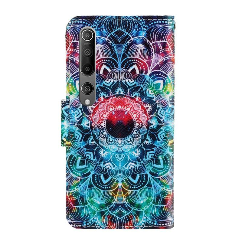 Flip Cover Xiaomi Mi 10 / 10 Pro Med Snor Prangende Strappy Mandala