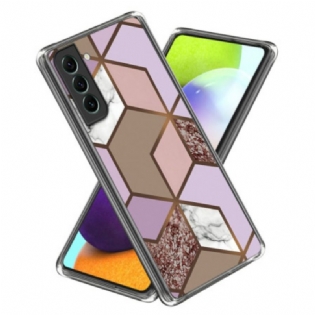 Cover Samsung Galaxy S24 5g Abstrakt Geometrisk Marmormønster