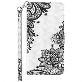 Flip Cover Samsung Galaxy S24 5g Blondeblomst Med Rem