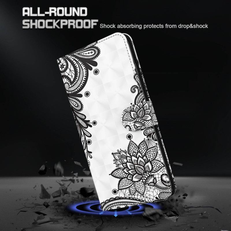 Flip Cover Samsung Galaxy S24 5g Blondeblomst Med Rem