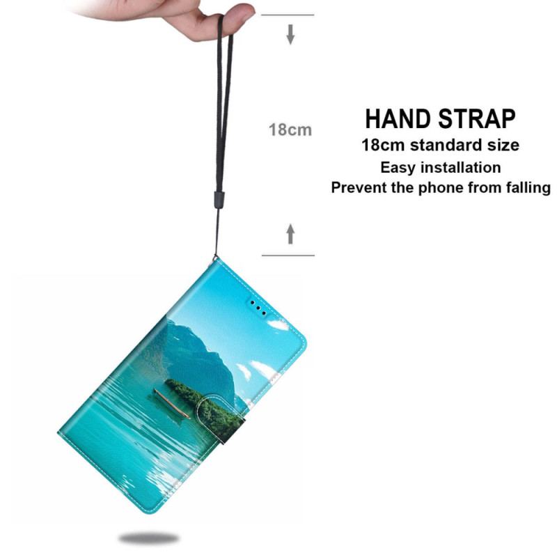 Flip Cover Samsung Galaxy S24 5g Lanyard Båd