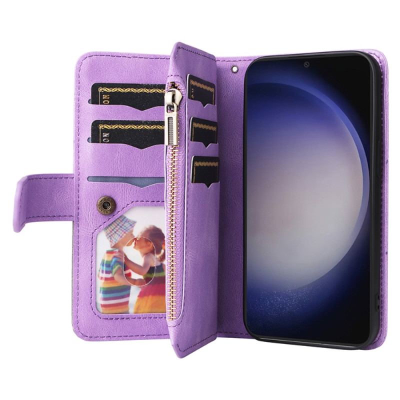 Flip Cover Samsung Galaxy S24 5g Med Two-tone Strap Wallet