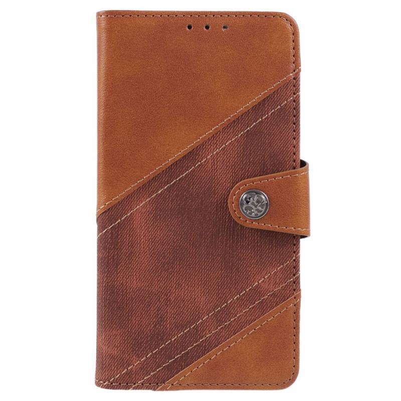 Flip Cover Samsung Galaxy S24 5g Tofarvet Jeansstil