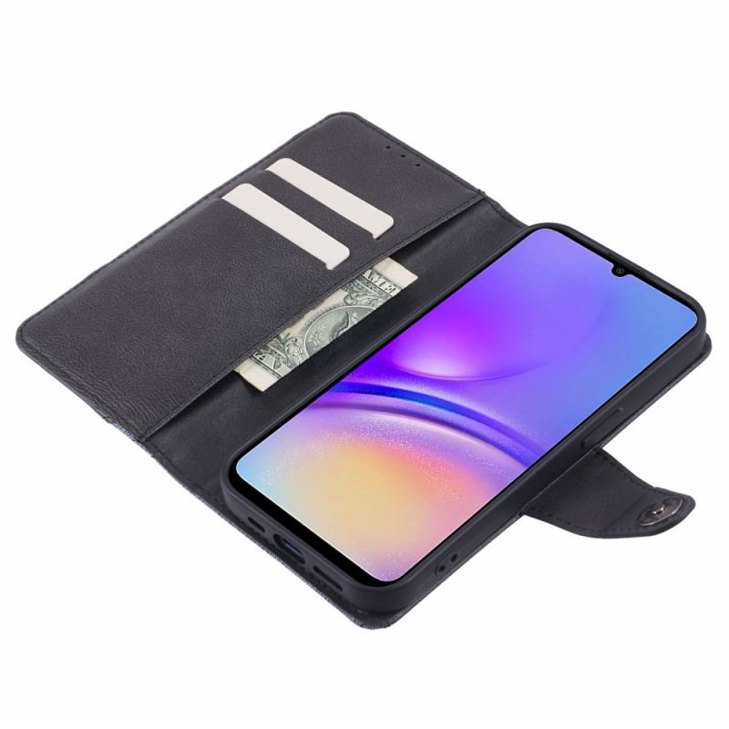 Flip Cover Samsung Galaxy S24 5g Tofarvet Jeansstil