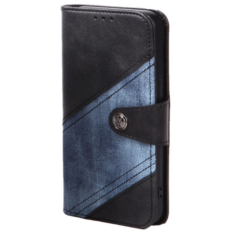 Flip Cover Samsung Galaxy S24 5g Tofarvet Jeansstil