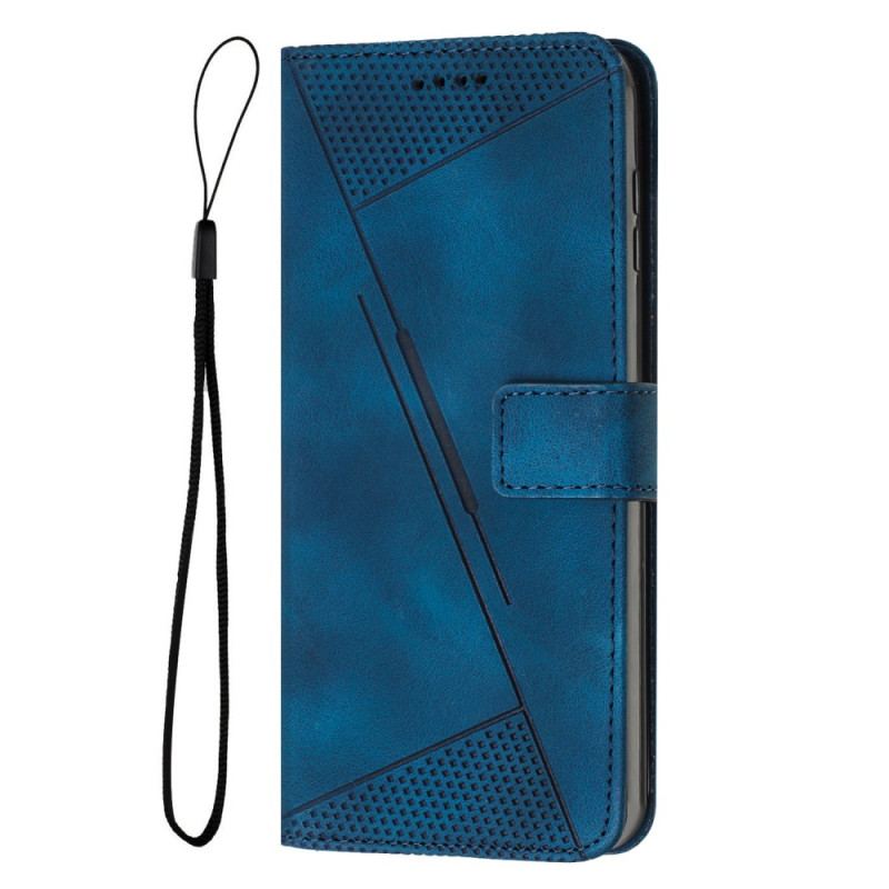 Flip Cover Til Samsung Galaxy S24 5g Geometrisk Design