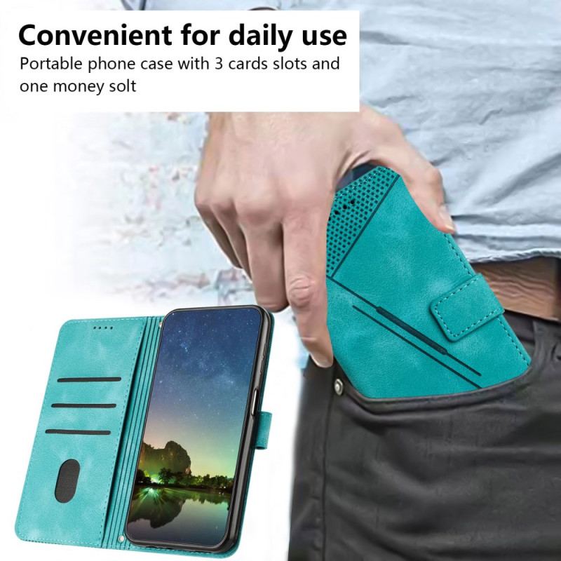 Flip Cover Til Samsung Galaxy S24 5g Geometrisk Design