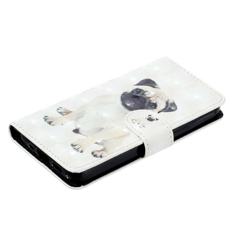 Flip Cover Til Samsung Galaxy S24 5g Lille Mops Med Snor